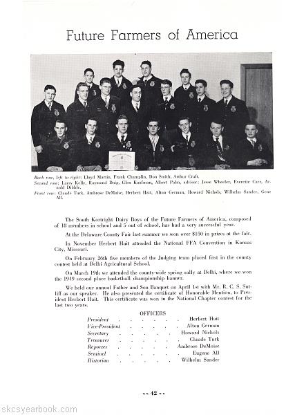 SKCS Yearbook 1949•42 South Kortright Central School Almedian