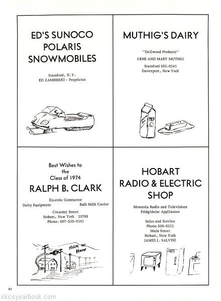 SKCS Yearbook 1974•82 South Kortright Central School Almedian