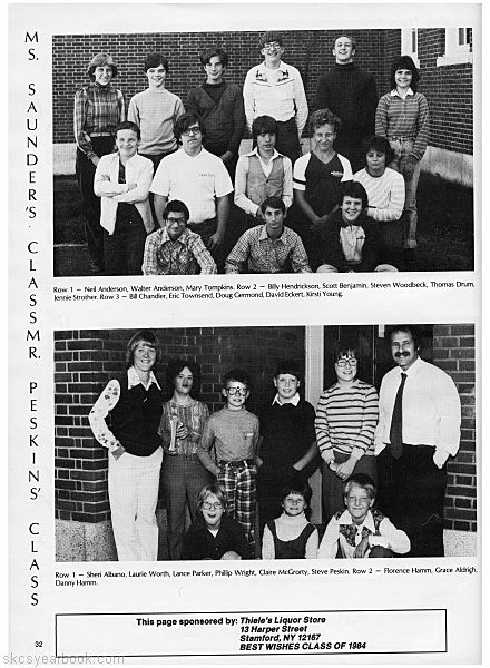 SKCS Yearbook 1984•32 South Kortright Central School Almedian